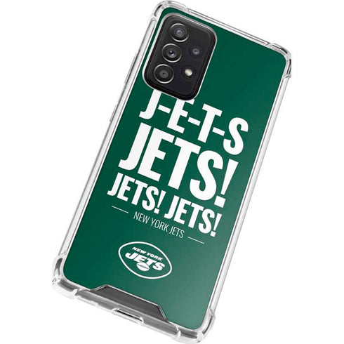 NFL New York Jets Team Motto Galaxy A52 5G Clear Case